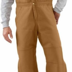 carhartt 男士牛仔裤 Duck Bib Zip Hip Bib Quilt Overall