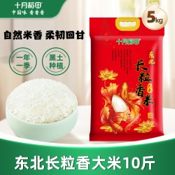 十月稻田 长粒香米 东北香米 5kg