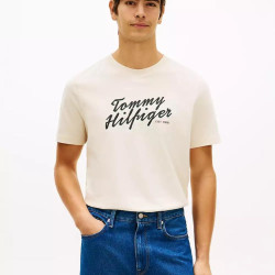 TOMMY HILFIGER 男士夏季印花圆领T恤