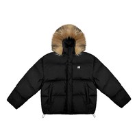 FDR R字可拆卸毛领羽绒服 男 加厚面包服外套