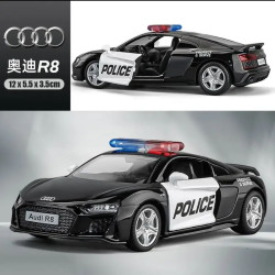 KIV 1:36合金回力车模 奥迪R8-美警涂装版