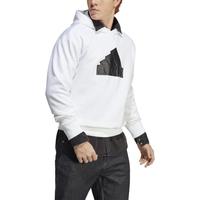 adidas 纯色简约LOGO印花男款FI BOS连帽卫衣