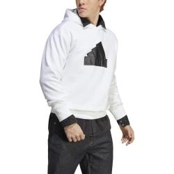 adidas 纯色简约LOGO印花男款FI BOS连帽卫衣