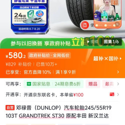 邓禄普 GRANDTREK ST30 汽车轮胎 245/55R19 103T