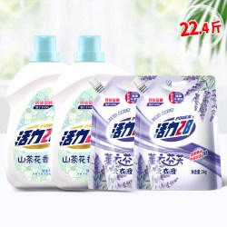 活力28 山茶花洗衣液 3.6kg*2瓶+2kg*2袋 持久留香