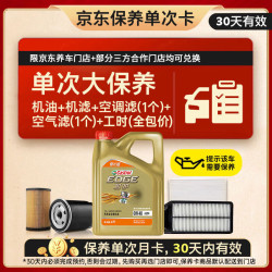 嘉实多 极护智E 单次大保养卡 0W-40 SP 4L机油+机滤+空调滤+空气滤+工时