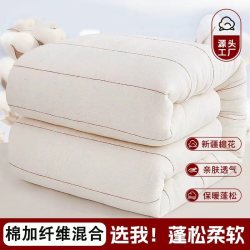 BEIJIAXIN 贝嘉昕 新疆棉花被 150x200cm 3斤 棉加纤维填充 春夏被