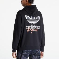adidas 印花图案时尚简约连帽长袖运动卫衣男款