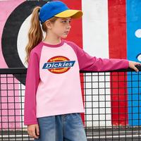 Dickies 儿童T恤长袖春季2026新青少年男孩女孩衣服休闲潮酷童装上衣