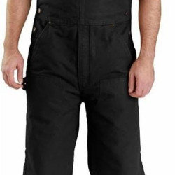 carhartt 男士鸭布背带裤 Quilt Lined