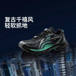 李宁 方舟2复古运动鞋中大童2026李宁云科技缓震休闲鞋