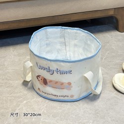 喔吧 可折叠泡脚桶过小腿家用便携式学生宿舍洗脚桶保温泡脚袋2026新款