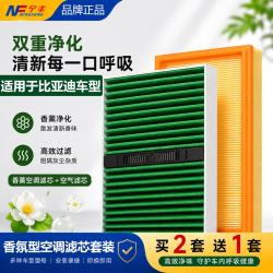 宁丰 适配比亚迪1个香薰PM2.5空调滤芯+1个发动机空气滤芯 25宋PLUS DM-i