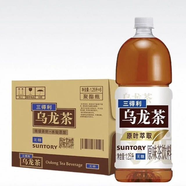 88VIP：三得利 无糖 乌龙茶饮料1.25L*6瓶