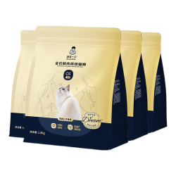 诚实一口 小金袋鲜肉全价黑金烘焙猫粮成幼猫21天美毛亮毛通用型 鱼油美毛烘焙 1.8kg*4袋