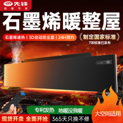 先锋 取暖器石墨烯踢脚线电暖器DTJ-T11R家用遥控电暖气防水加热器 遥控款