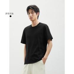 GXG 男装微廓宽松潮流男士圆领休闲短袖T恤男