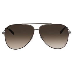 Salvatore Ferragamo Brown Pilot Unisex Sunglasses SF131S 211 60