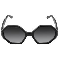 Salvatore Ferragamo Grey Gradient Hexagonal Ladies Sunglasses SF1070S 001 52