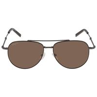 Salvatore Ferragamo Brown Pilot Unisex Sunglasses SF226S 021 58