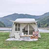 牧高笛 户外露营防风防雨防晒屋型帐便携自动速开帐篷假日山居5.0