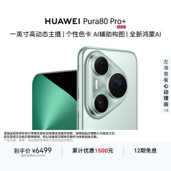华为 Pura 80 Pro+ 手机 16GB+512GB 釉青