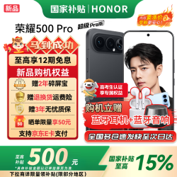 荣耀 500 Pro 5G手机 16GB+1TB 曜石黑 骁龙8至尊版
