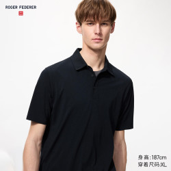 优衣库 485782 DRY-EX速干 黑色 XL POLO衫