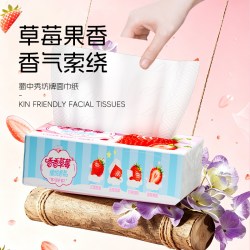 索秀 巨无霸抽纸大尺寸草莓1包