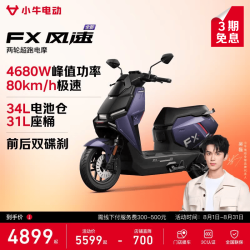 小牛电动 小牛FX 风速版 电动摩托车 智能长续航高速通勤电瓶电摩 到店自提