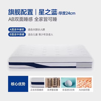 移动端：8H 星之蓝X零压记忆绵护脊床垫 太空蓝 120*200*24cm
