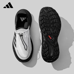 adidas 网面透气一脚蹬 36.5 休闲运动鞋