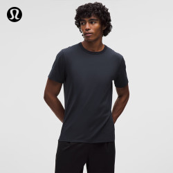 lululemon Fundamental 男士速干T恤 LM3CZPS 深海蓝黑 M