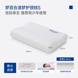 MLILY 酒店零压房慢回弹太空记忆棉0压枕头单人护颈椎枕芯软枕