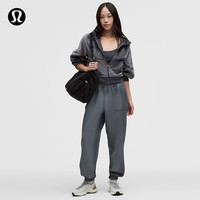 lululemon Smooth Spacer 女士运动裤 Wash LW5ILCA 水洗渐变炭灰 M