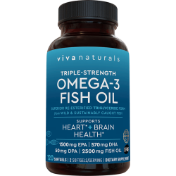 Viva Naturals 美国进口高纯度深海鱼油 120粒*1瓶