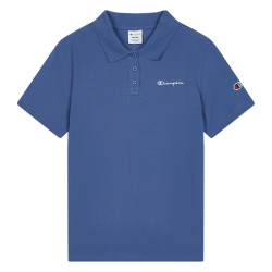 Champion 短袖POLO衫 翻领 灰蓝色 XL 运动T恤