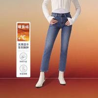 Levi's 李维斯女士冬暖系列高腰直筒休闲牛仔裤