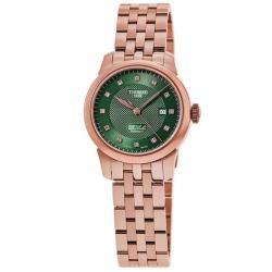 TISSOT 女士手表瑞士表日历显示动力储存自动机械钢带商务佩戴通勤百搭
