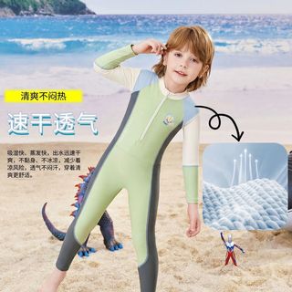 YOUYOU佑游 儿童连体长款防晒速干泳衣