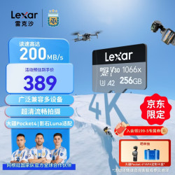 雷克沙 256GB TF(MicroSD)存储卡V30