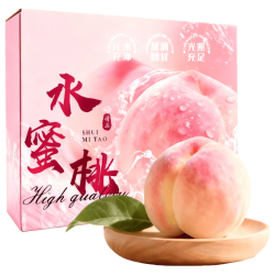 京鲜生 江苏新沂踢球山水蜜桃 单果3-4两 12颗 彩箱装