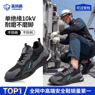 蓝鸥盾 劳保鞋男士夏季透气电工绝缘轻便耐磨抗造工作安全鞋 绝缘电工鞋 41