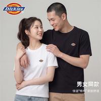Dickies 100%全棉男士纯棉短袖夏季运动polo衣打底衫百搭透气大码宽松睡衣 黑色 100%全棉 XL