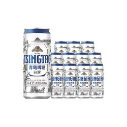青岛啤酒 全麦酿造 青岛白啤  包装 330ml 12罐