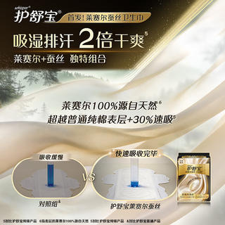 护舒宝 莱赛尔蚕丝卫生巾 240mm*7片