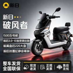 新日 26款破风者1500W大功率电动高速电动车通勤外卖电摩