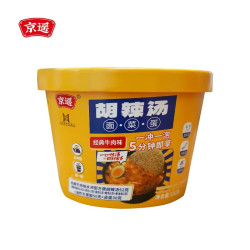 京遥 胡辣汤泡面 菜蛋牛肉味 132g*4桶装