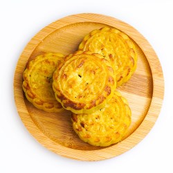 长福祥 神池胡麻油五仁月饼纯手工山西特产散装中秋老式糕点5个装