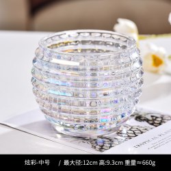 法兰晶 创意彩色圆球水培器皿 绿萝铜钱草水养绿植